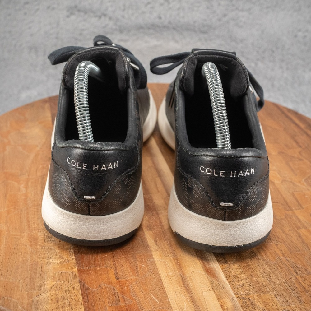 Cole Haan Womens GrandPro Tennis Shoes Size 9.5 Black Leather Sneakers Low Top - Picture 4 of 8
